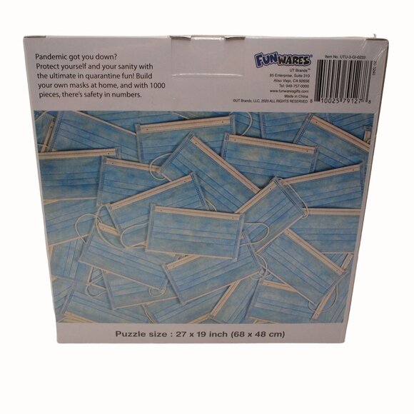 1000 Piece Jigsaw Puzzle Buncha Masks Medical New Sealed - Picture 2 of 5